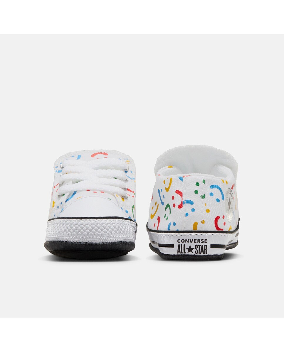 Sapatilhas Casual de Bebé Chuck Taylor All Star Cribster Easy On Doodles Mid Top Branco-5