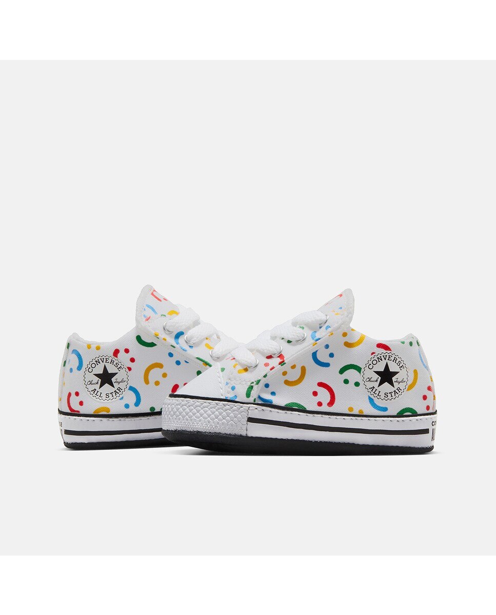 Sapatilhas Casual de Bebé Chuck Taylor All Star Cribster Easy On Doodles Mid Top Branco-6