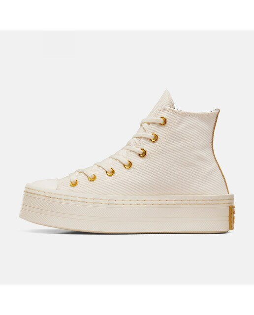 Sapatilhas Casual de Mulher Chuck Taylor All Star Modern Lift Platform Corduroy Branco-marfim-2