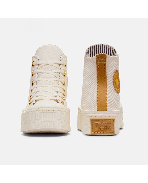 Sapatilhas Casual de Mulher Chuck Taylor All Star Modern Lift Platform Corduroy Branco-marfim-5