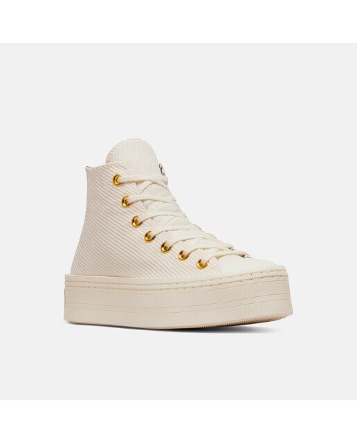 Sapatilhas Casual de Mulher Chuck Taylor All Star Modern Lift Platform Corduroy Branco-marfim-8