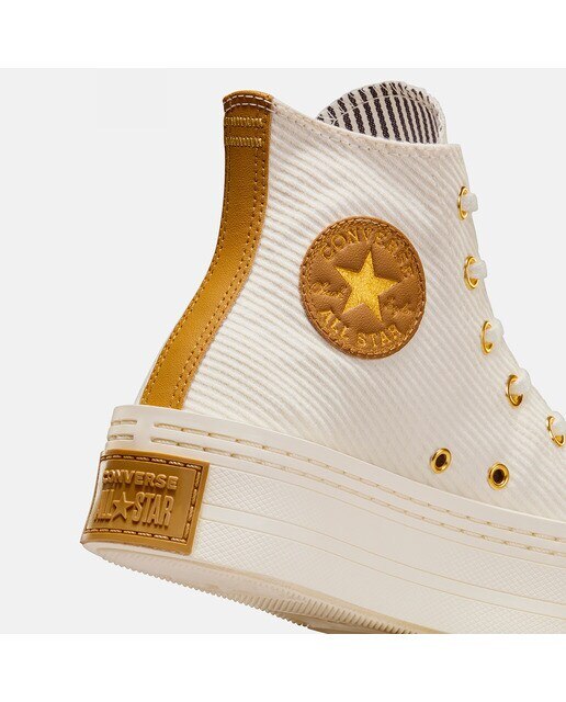Sapatilhas Casual de Mulher Chuck Taylor All Star Modern Lift Platform Corduroy Branco-marfim-9
