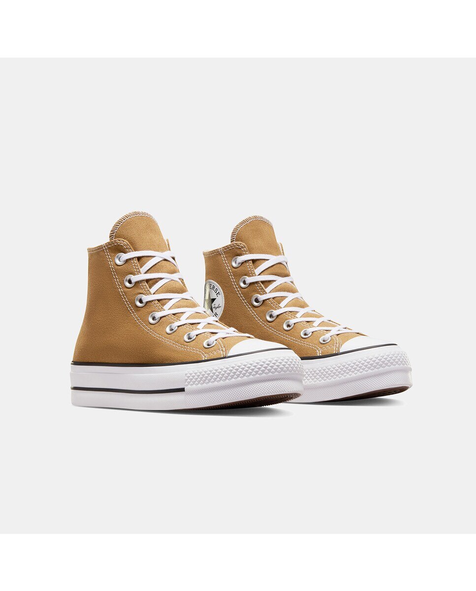 Sapatilhas Casual de Mulher Chuck Taylor All Star Lift Platform High Top Castanho-3