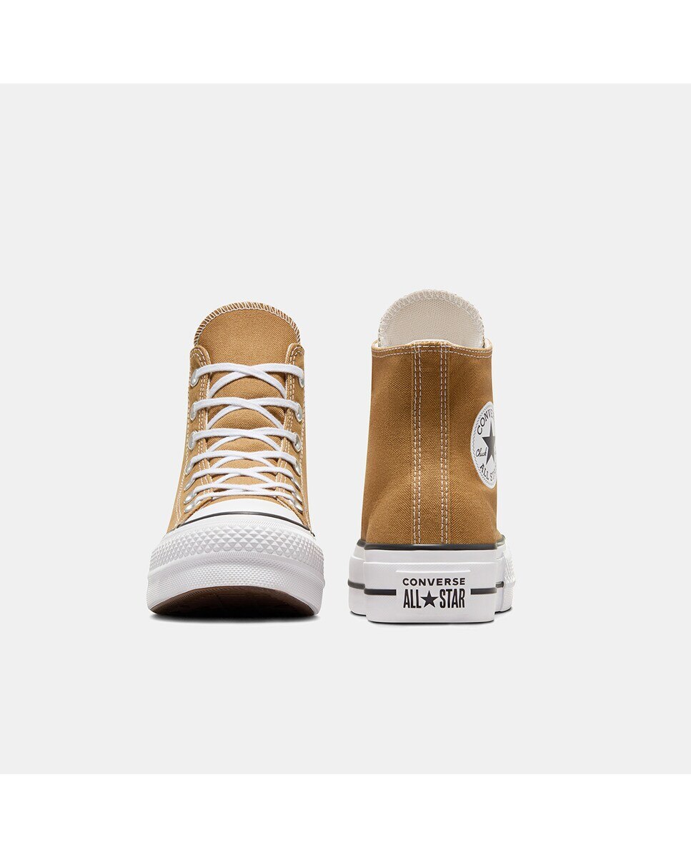 Sapatilhas Casual de Mulher Chuck Taylor All Star Lift Platform High Top Castanho-4