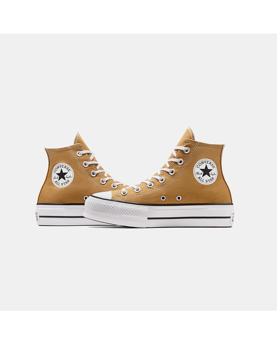 Sapatilhas Casual de Mulher Chuck Taylor All Star Lift Platform High Top Castanho-5