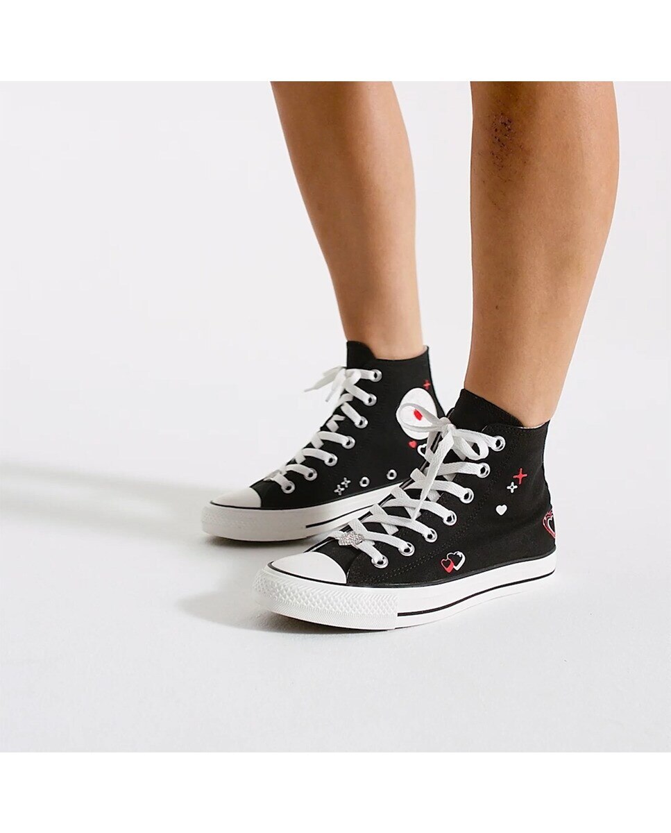 Sapatilhas Casual Unissexo Chuck Taylor All Star Bemy2K Preto-2