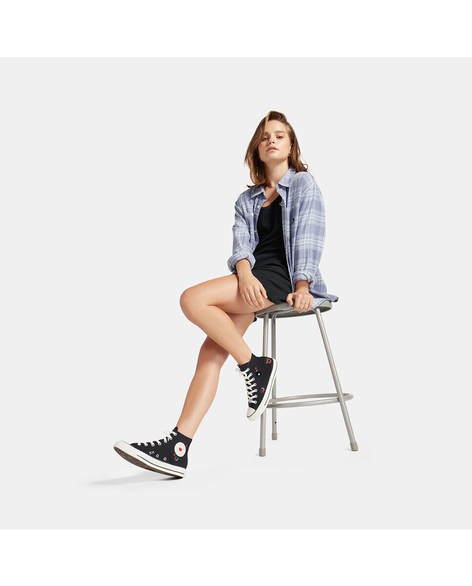 Sapatilhas Casual Unissexo Chuck Taylor All Star Bemy2K Preto-3