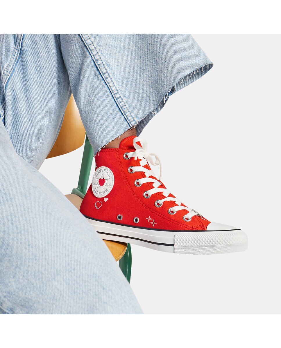 Sapatilhas Casual Unissexo Chuck Taylor All Star Bemy2K Vermelho-3