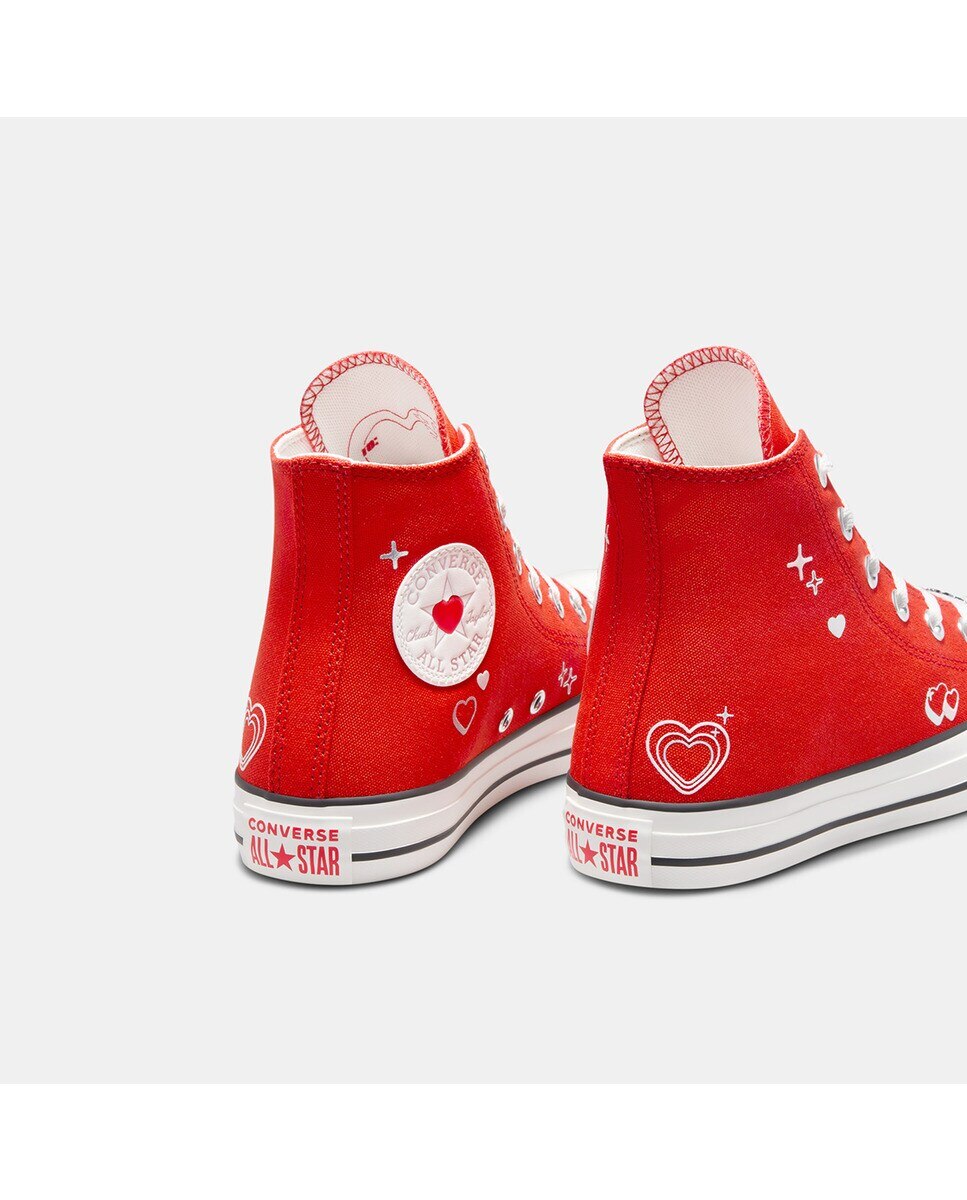 Sapatilhas Casual Unissexo Chuck Taylor All Star Bemy2K Vermelho-10