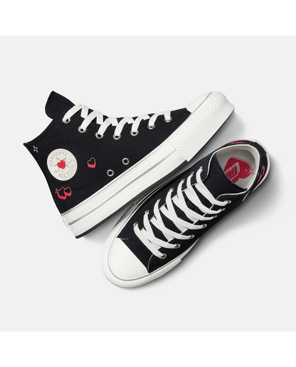 Sapatilhas Casual de Criança Chuck Taylor All Star Eva Lift BEMY2K Preto-6