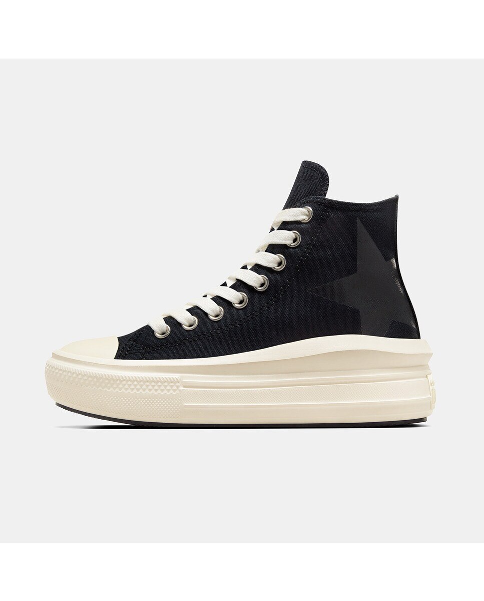 Sapatilhas Casual de Mulher Chuck Taylor All Star Move New Form Shine Preto / Branco-2