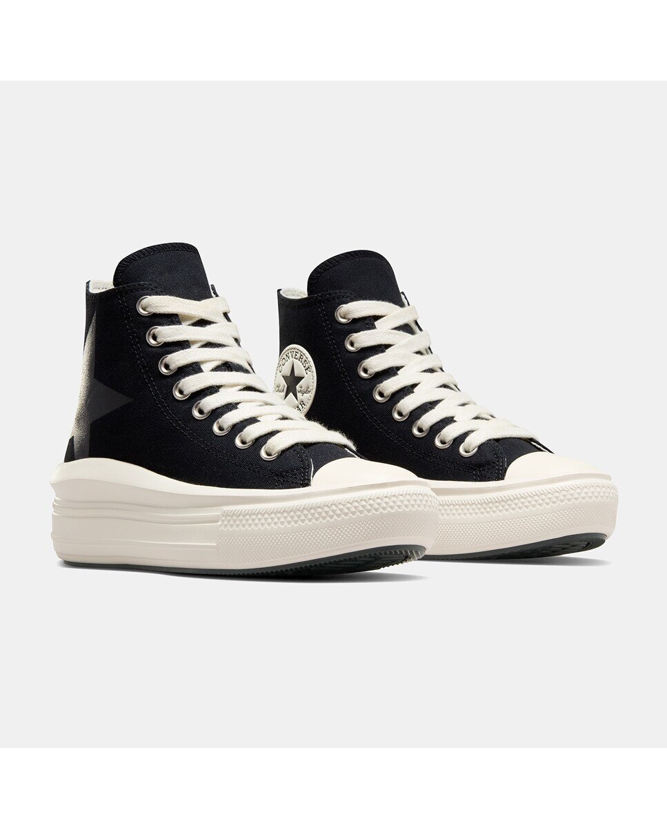 Sapatilhas Casual de Mulher Chuck Taylor All Star Move New Form Shine Preto / Branco-3