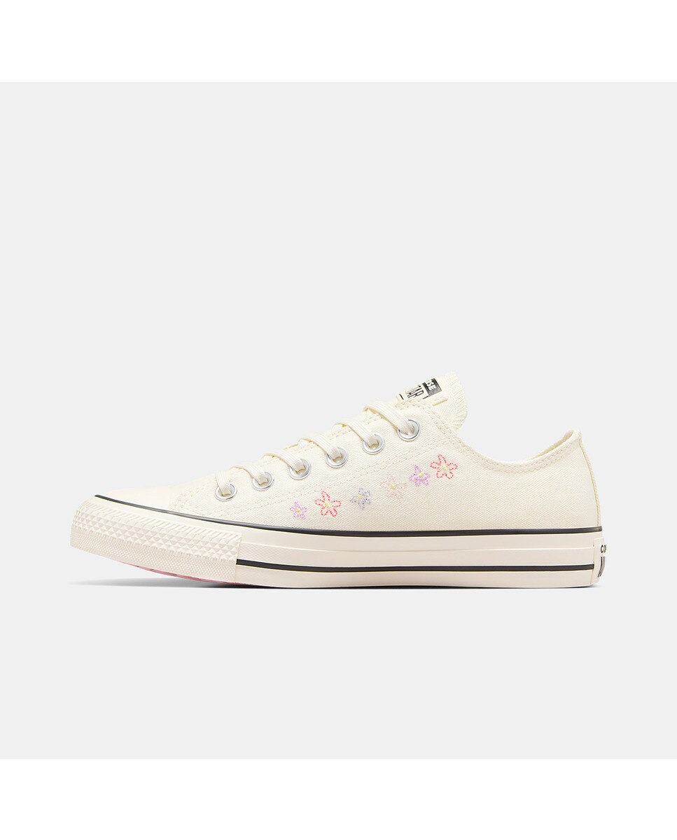 Sapatilhas Casual Unissexo Chuck Taylor All Star Little Florals Branco-marfim-6