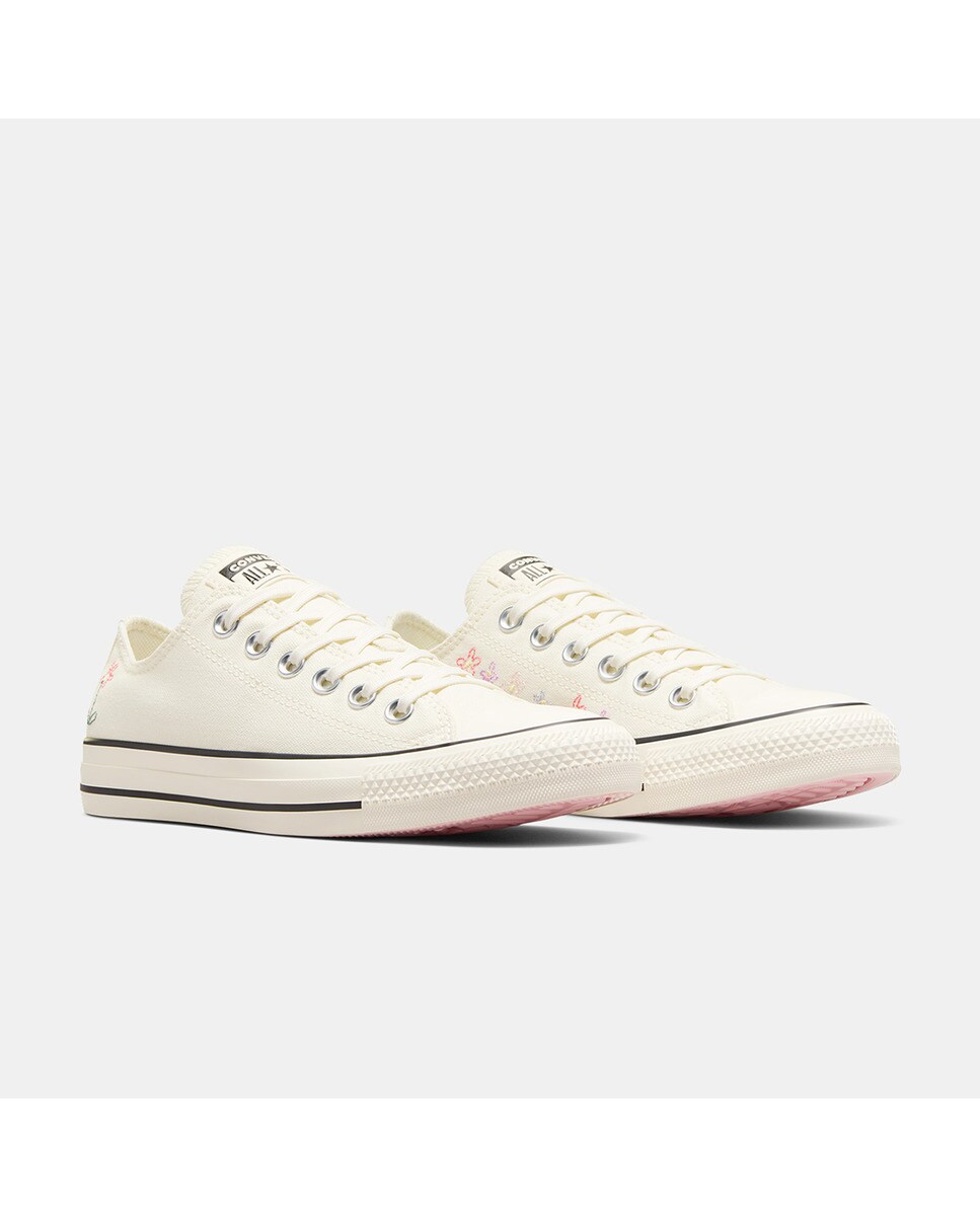 Sapatilhas Casual Unissexo Chuck Taylor All Star Little Florals Branco-marfim-7