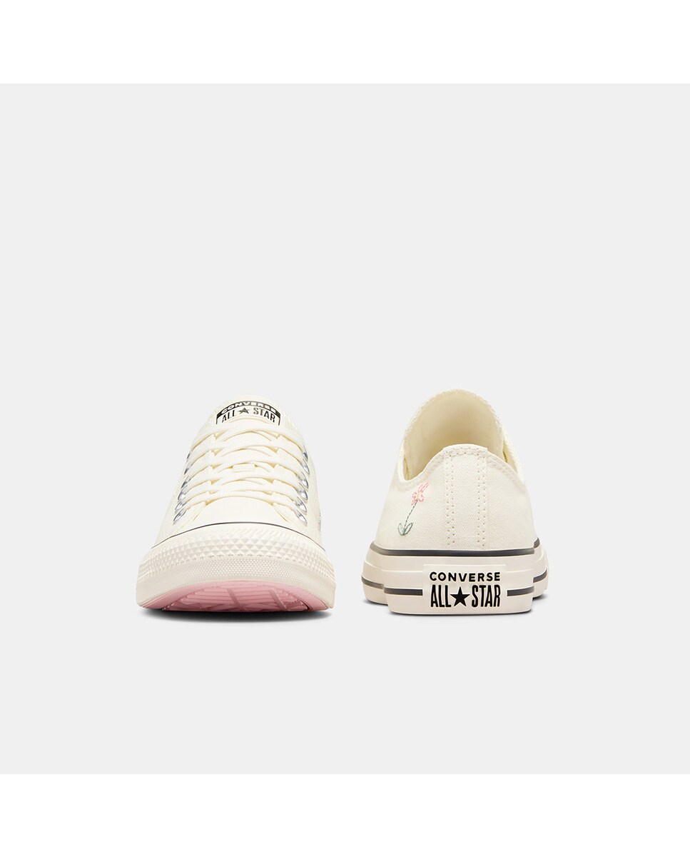 Sapatilhas Casual Unissexo Chuck Taylor All Star Little Florals Branco-marfim-8
