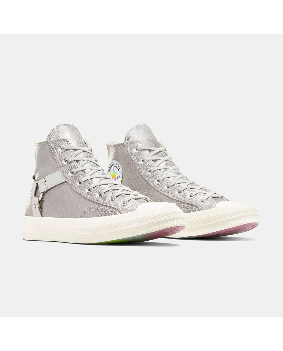 Sapatilhas Casual Unissexo Chuck 70 Pride Cinzento metalizado-3