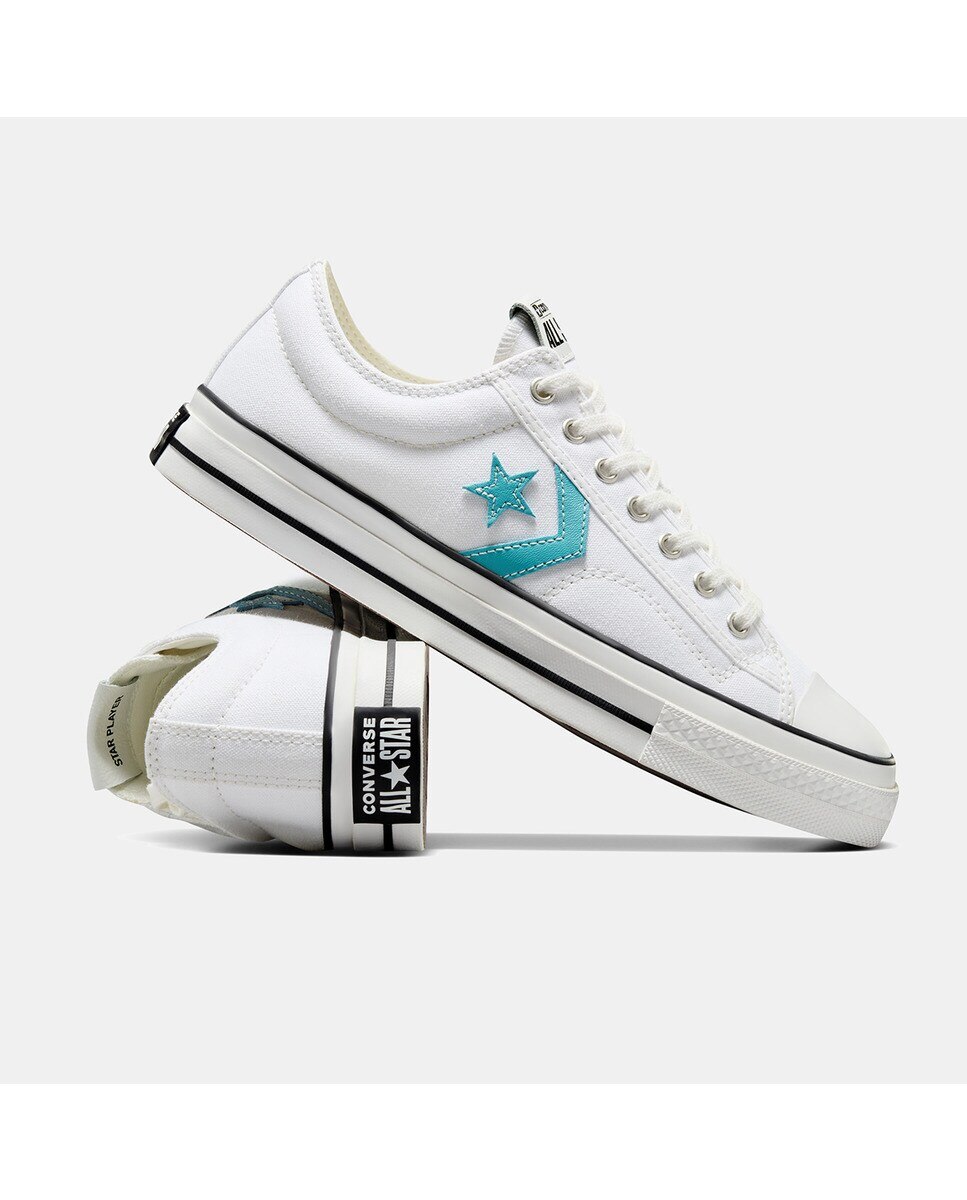 Sapatilhas Casual Unissexo Star Player 76 Low Top Branco-4