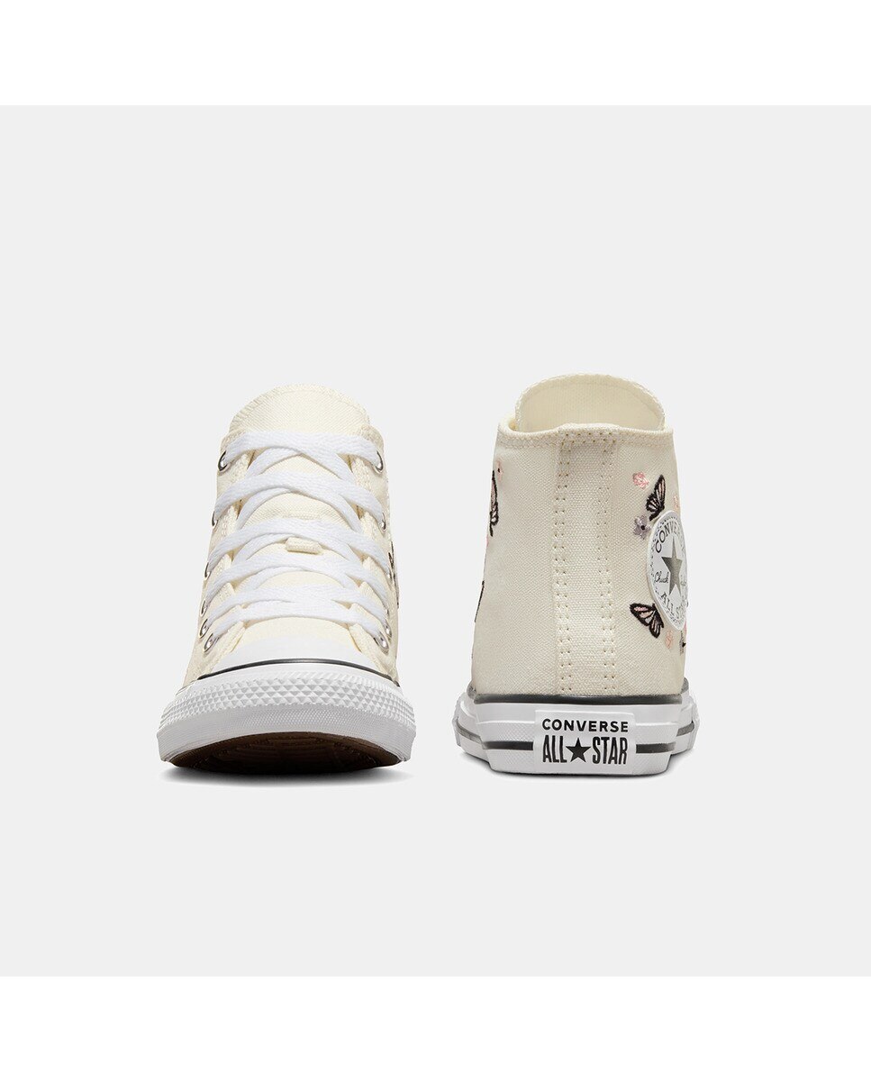 Sapatilhas Casual de Criança Chuck Taylor All Star Butterflies High Top Branco-marfim-4
