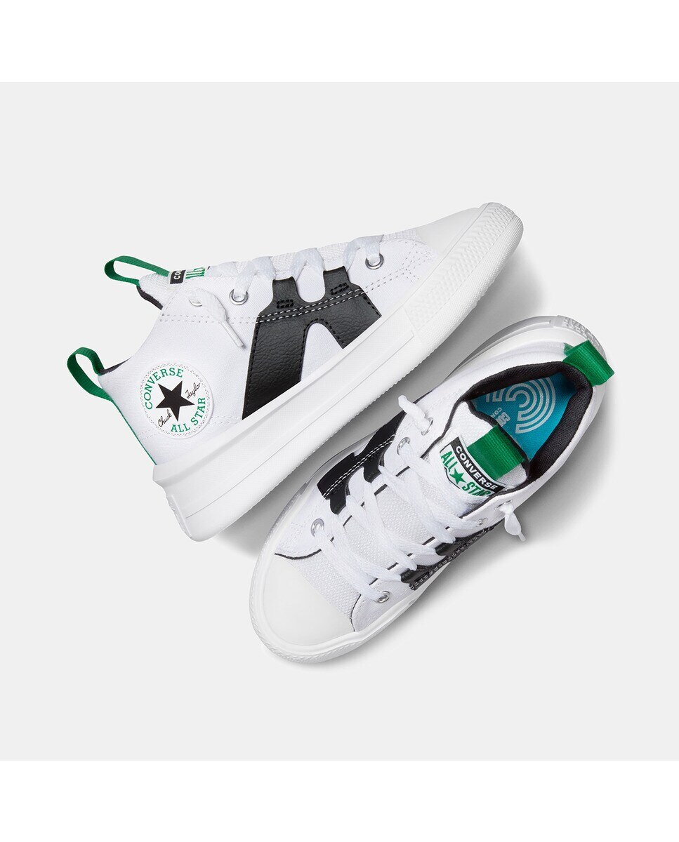 Sapatilhas Casual de Criança Chuck Taylor All Star Ultra Home Team Mid Top Branco-6