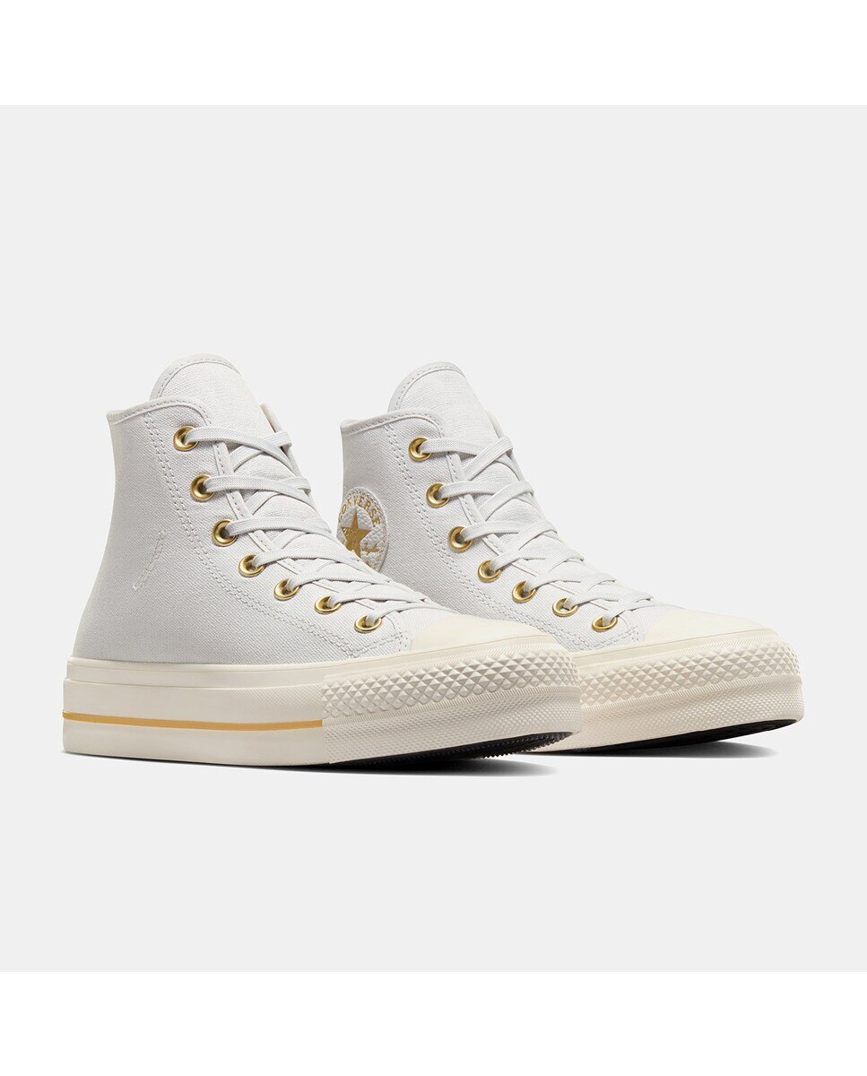 Sapatilhas Casual de Mulher Chuck Taylor All Star Lift Platform Tailored Lines Cinzento-claro-4