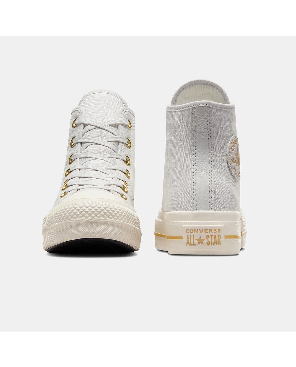 Sapatilhas Casual de Mulher Chuck Taylor All Star Lift Platform Tailored Lines Cinzento-claro-5