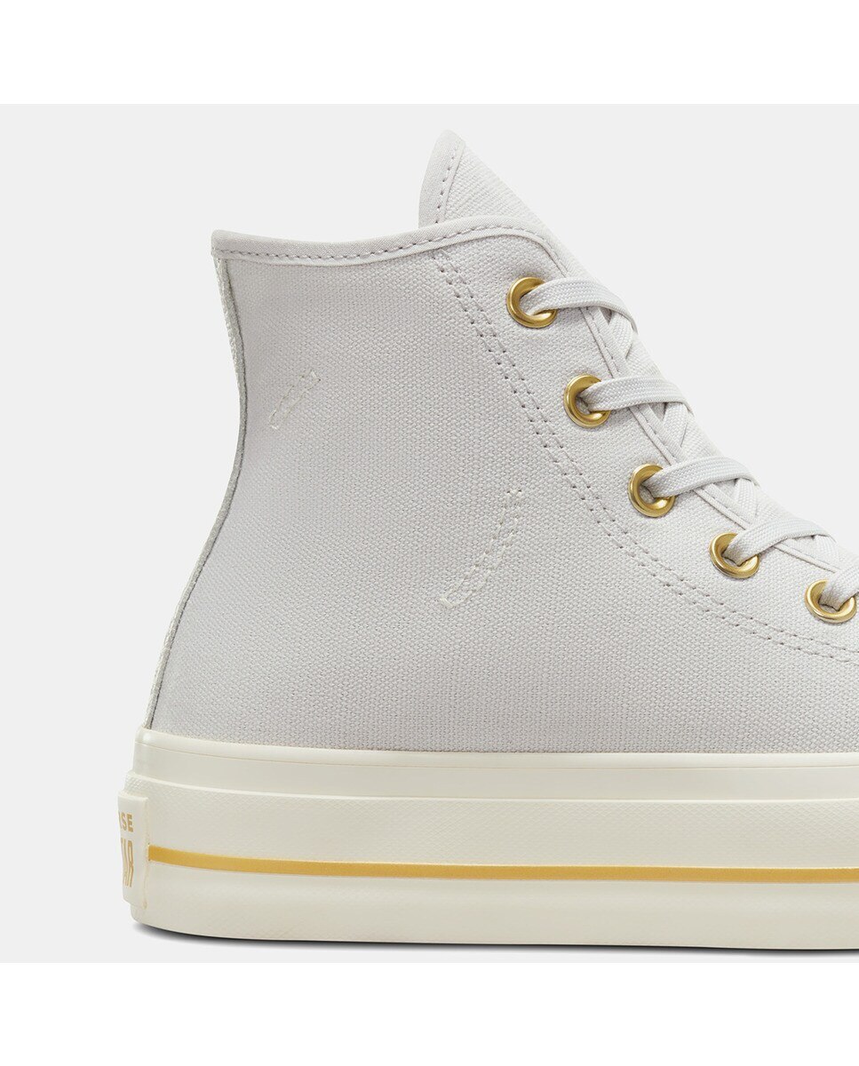 Sapatilhas Casual de Mulher Chuck Taylor All Star Lift Platform Tailored Lines Cinzento-claro-6