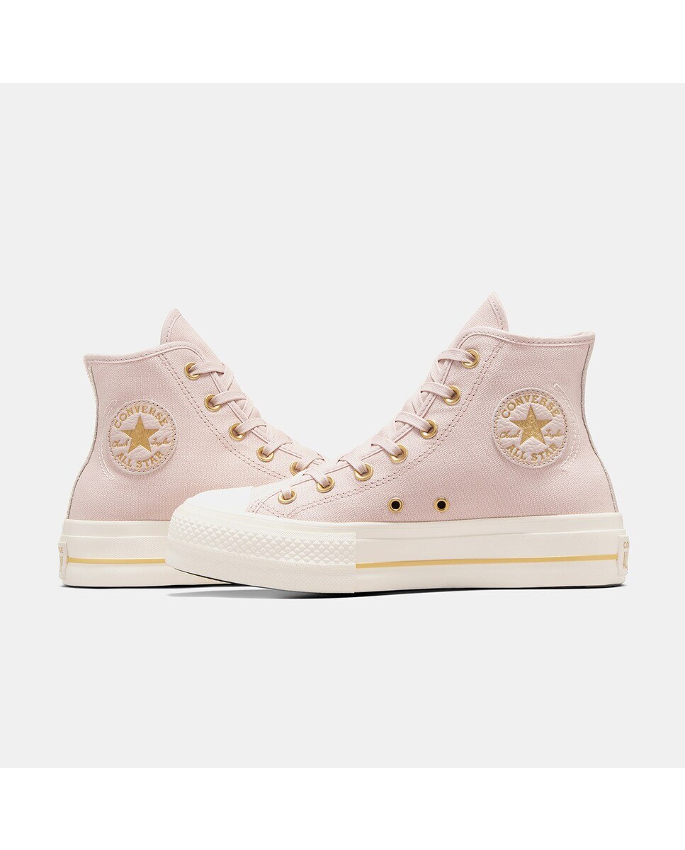 Sapatilhas Casual de Mulher Chuck Taylor All Star Lift Platform Tailored Lines Rosa-pálido-3