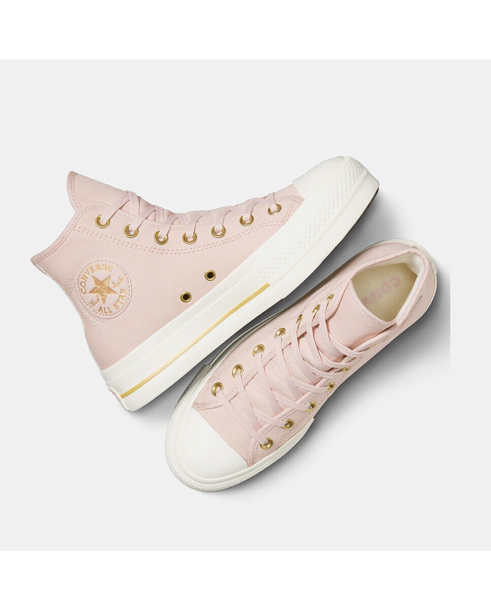 Sapatilhas Casual de Mulher Chuck Taylor All Star Lift Platform Tailored Lines Rosa-pálido-9