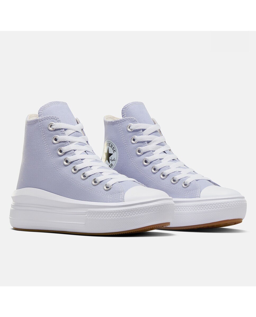 Sapatilhas Casual de Mulher Chuck Taylor All Star Move Platform Lilás-4