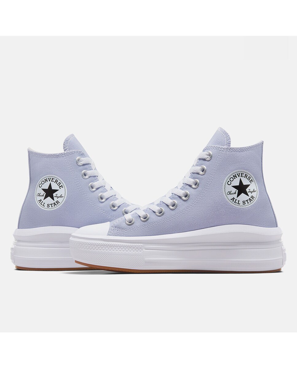 Sapatilhas Casual de Mulher Chuck Taylor All Star Move Platform Lilás-6