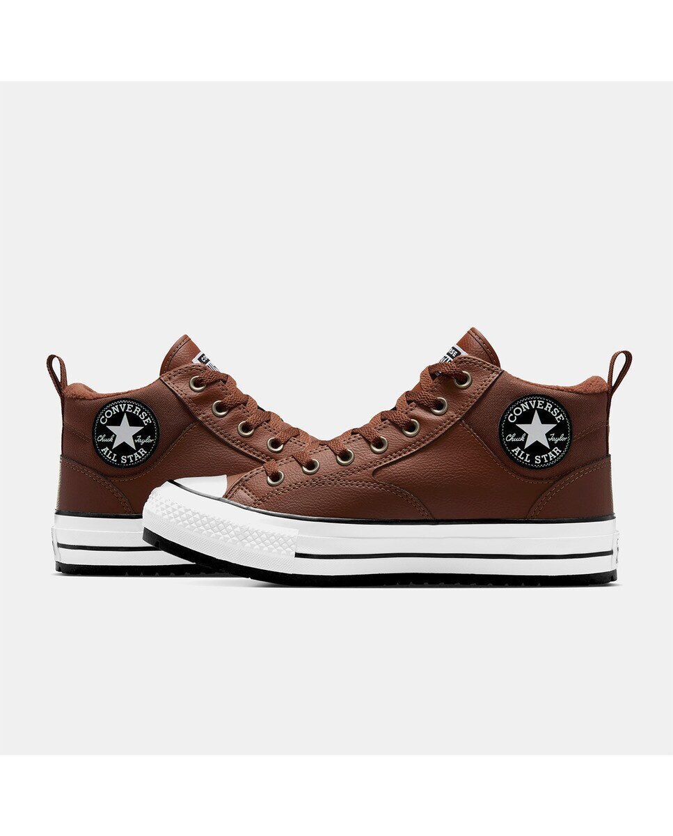 Sapatilhas Casual Unissexo Chuck Taylor All Star Malden Street WaterRepellent Mid Top Castanho-3