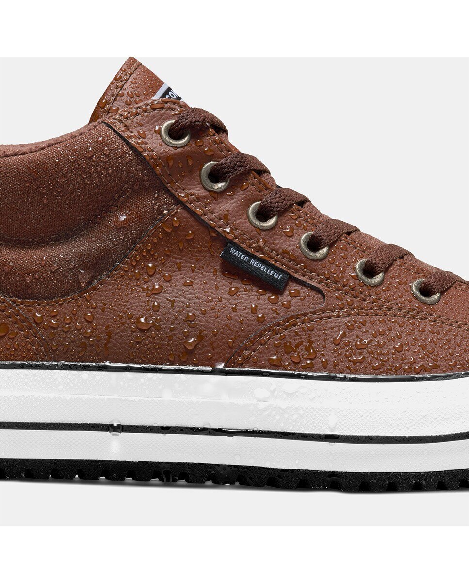 Sapatilhas Casual Unissexo Chuck Taylor All Star Malden Street WaterRepellent Mid Top Castanho-7