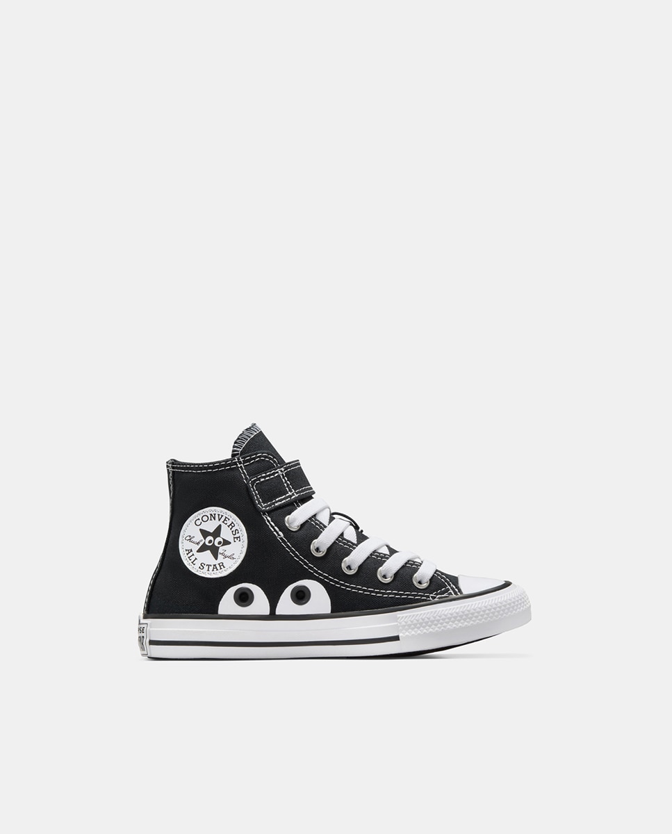 Sapatilhas Casual de Criança Chuck Taylor All Star Eyes EasyOn Preto-1