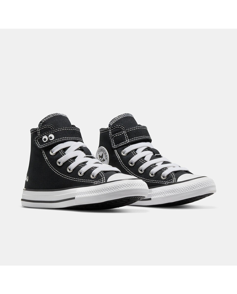 Sapatilhas Casual de Criança Chuck Taylor All Star Eyes EasyOn Preto-2