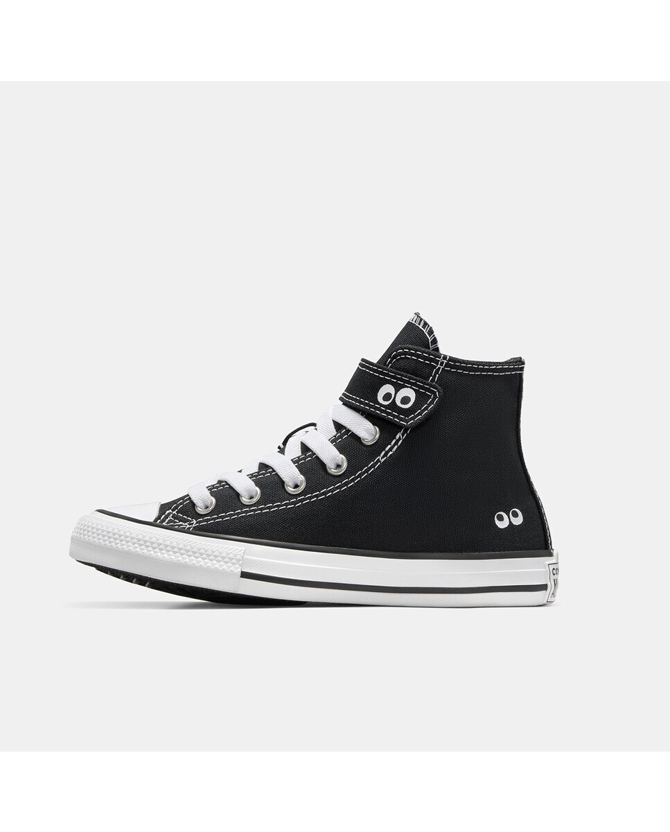 Sapatilhas Casual de Criança Chuck Taylor All Star Eyes EasyOn Preto-3