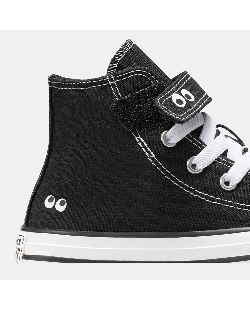 Sapatilhas Casual de Criança Chuck Taylor All Star Eyes EasyOn Preto-8