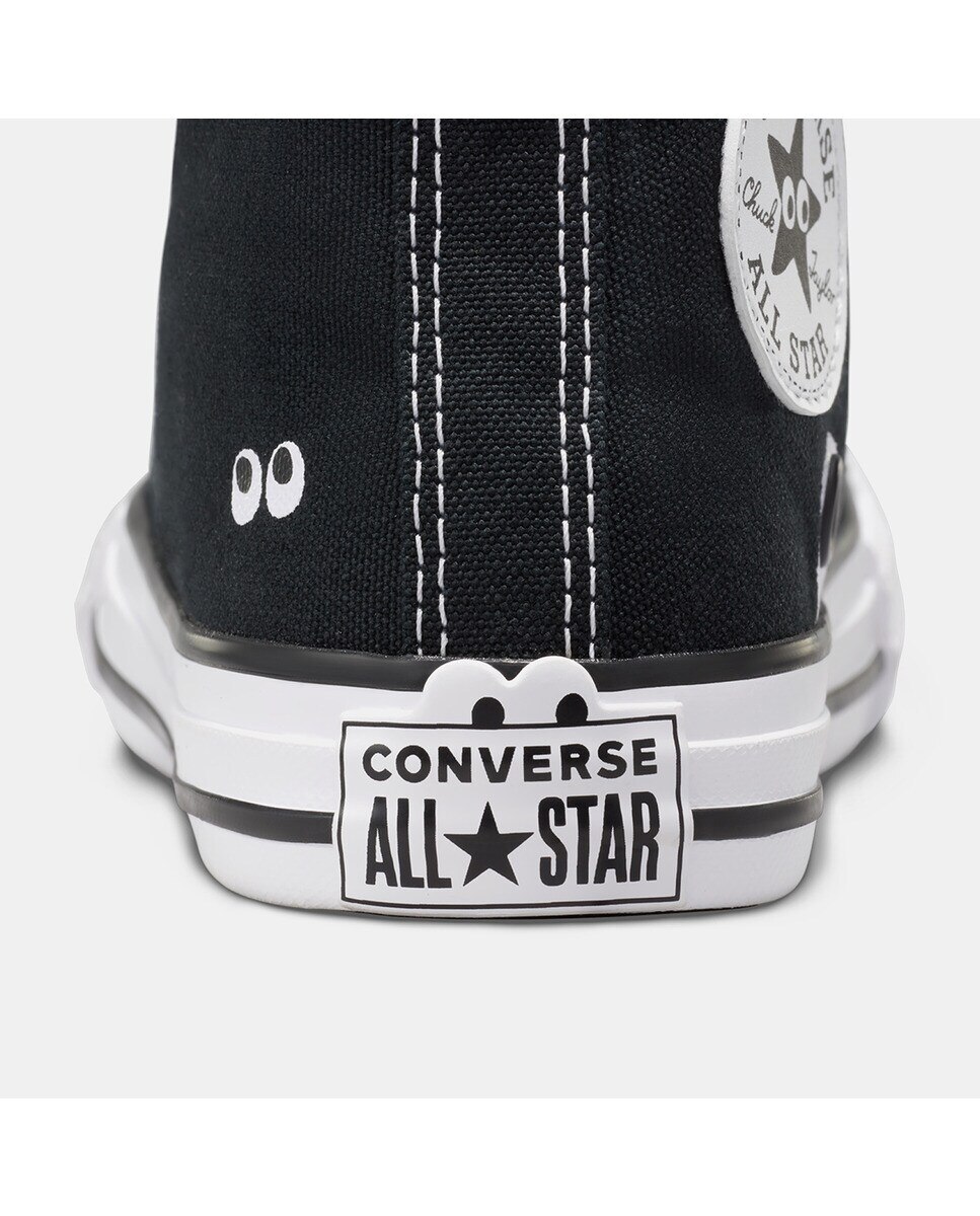 Sapatilhas Casual de Criança Chuck Taylor All Star Eyes EasyOn Preto-9
