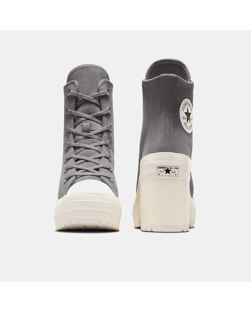 Sapatilhas Casual de Mulher Chuck 70 De Luxe Heel Platform Cinzento-escuro-6