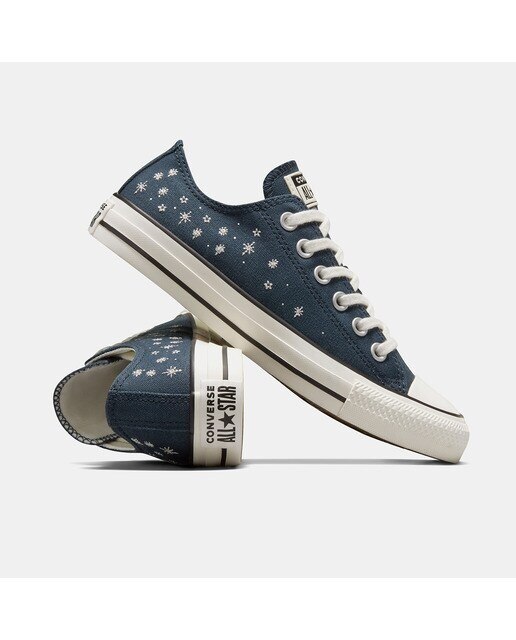 Sapatilhas Casual de Mulher Chuck Taylor All Star Metallic Ballet Azul-escuro-5