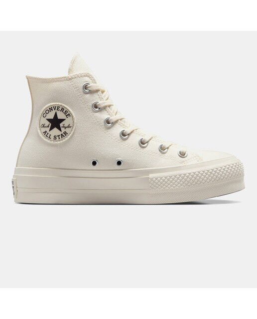 Sapatilhas Casual de Mulher Chuck Taylor All Star Lugged Heel Black Lux Branco-1