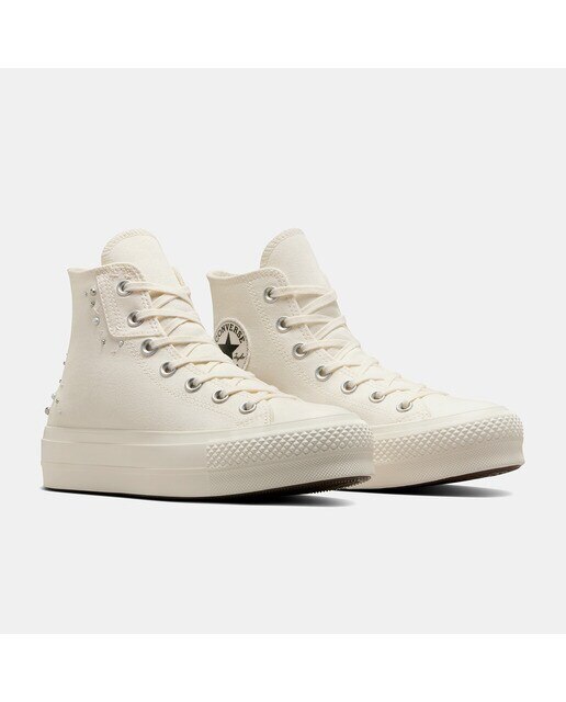 Sapatilhas Casual de Mulher Chuck Taylor All Star Lugged Heel Black Lux Branco-5