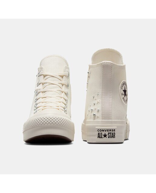 Sapatilhas Casual de Mulher Chuck Taylor All Star Lugged Heel Black Lux Branco-6