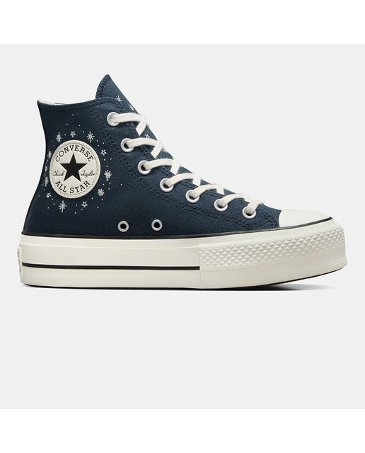 Sapatilhas Casual de Mulher Chuck Taylor All Star Lift Premium Party Azul-escuro-1