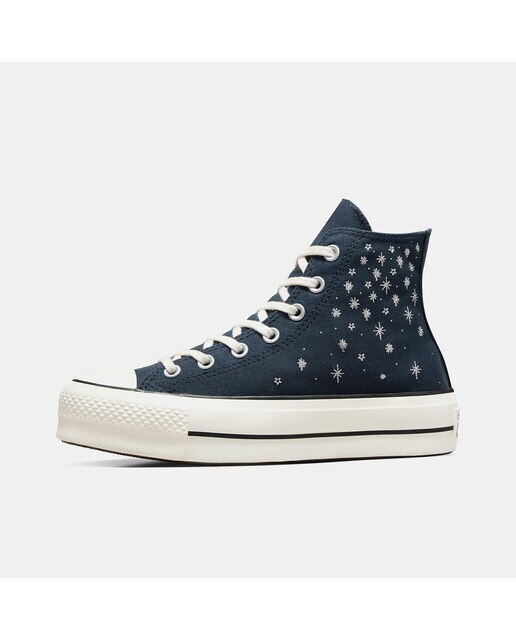 Sapatilhas Casual de Mulher Chuck Taylor All Star Lift Premium Party Azul-escuro-4