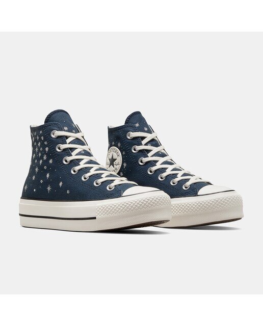 Sapatilhas Casual de Mulher Chuck Taylor All Star Lift Premium Party Azul-escuro-6