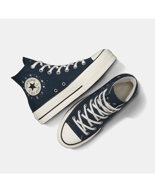 Sapatilhas Casual de Mulher Chuck Taylor All Star Lift Premium Party Azul-escuro-7