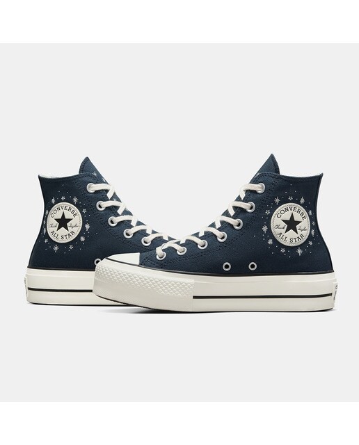 Sapatilhas Casual de Mulher Chuck Taylor All Star Lift Premium Party Azul-escuro-8