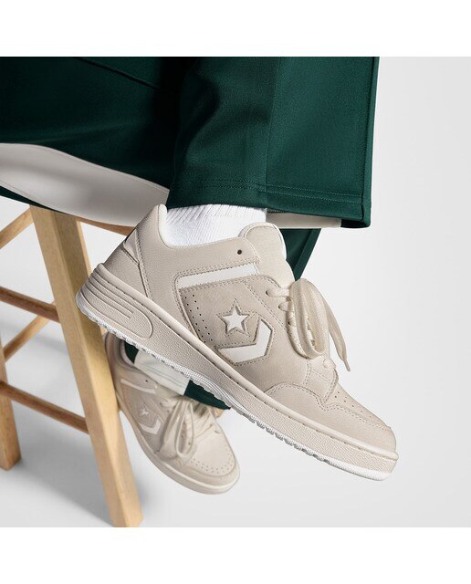 Sapatilhas Casual Unissexo Weapon Leather Branco-marfim-2