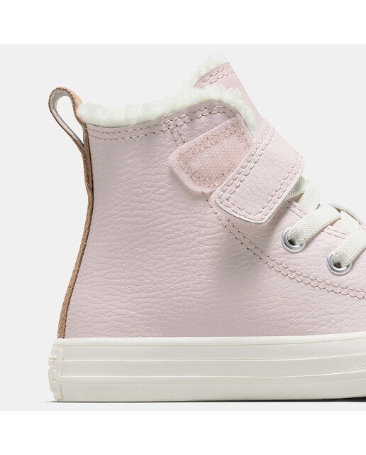 Sapatilhas Casual de Criança Chuck Taylor All Star Leather & Sherpa EasyOn Rosa-pálido-8