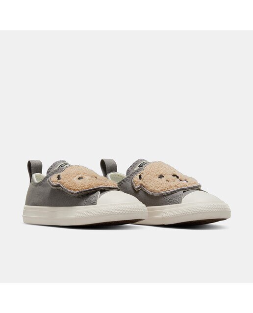 Sapatilhas Casual de Criança Chuck Taylor All Star One Strap Sherpa Bear EasyOn Cinzento-escuro-2